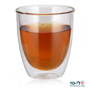כוס זכוכית דופן כפולה