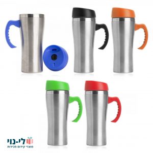 כוס טרמית עם ידית