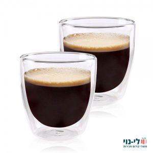 כוסות אספרסו דופן כפולה