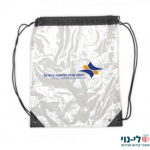 תיק שרוך שקוף