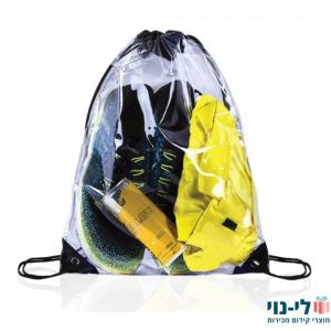 תיק שרוכים שקוף